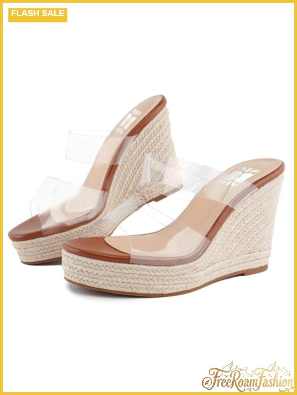 Women's Espadrille Wedge Sandals Open Toe Platform Slides
